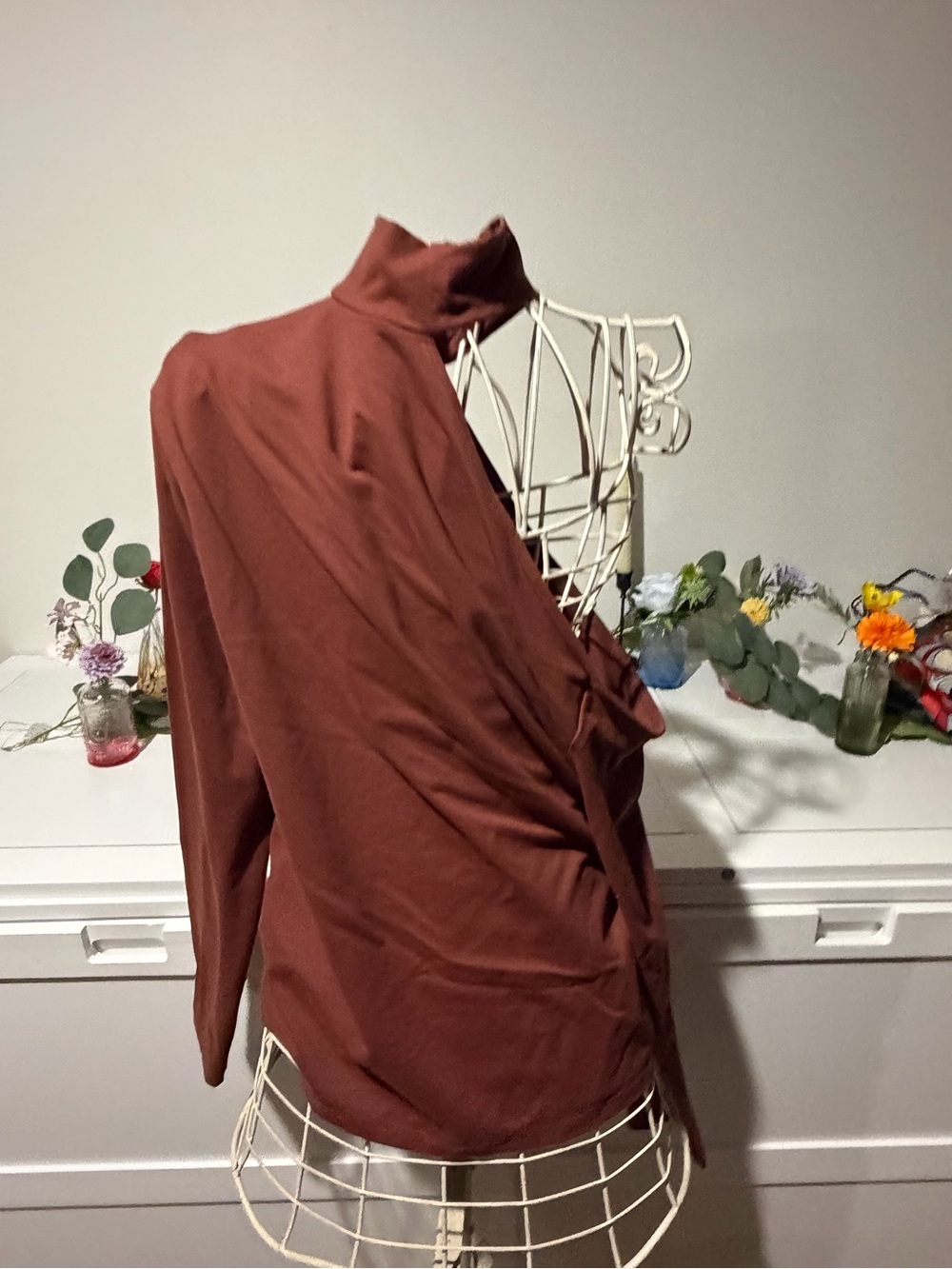 Abercrombie & Fitch Rust Brown Long Sleeve Top - Picture 7 of 7
